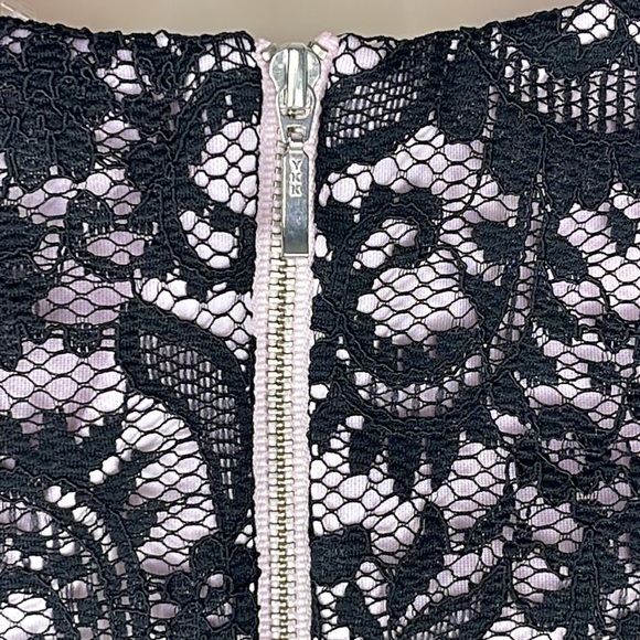 Robert Rodriguez Black Lace Over Lilac Top - Picture 6 of 8